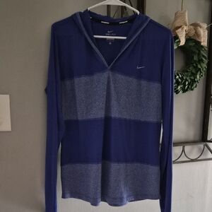 Nike Two-Tone Blue Dri-FIT Hoodie